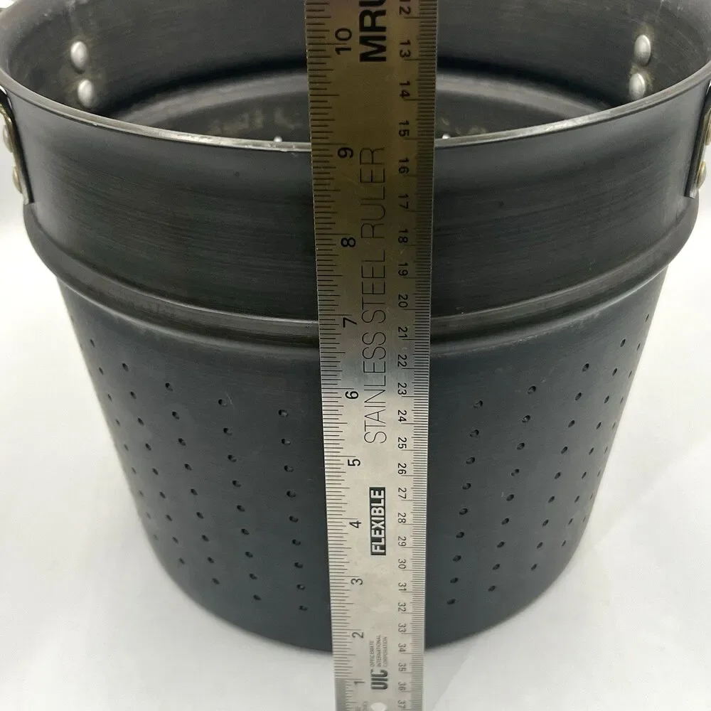 Vintage Hard Anodized Aluminum 8 QT Pasta Steamer Insert Replacement 10.25x9